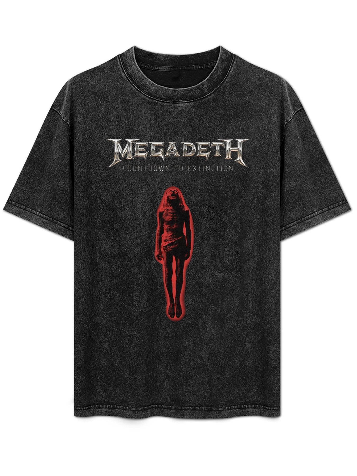 Vintage Washed Megadeth Countdown to Extinction Graphic T-Shirt