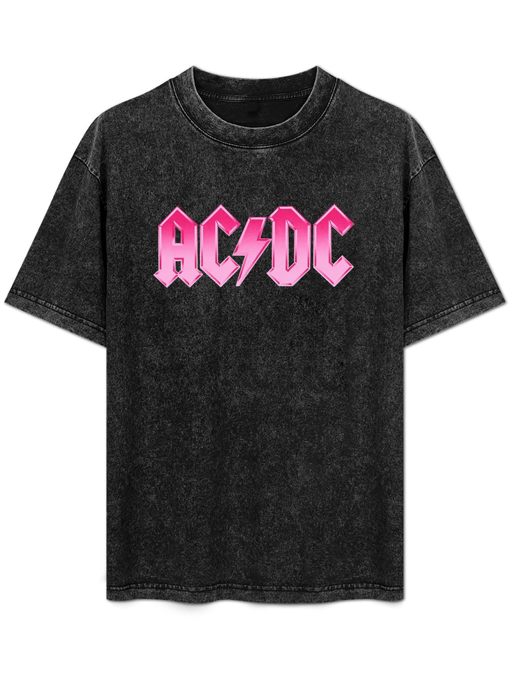 AC/DC Pink Logo Graphic T-Shirt