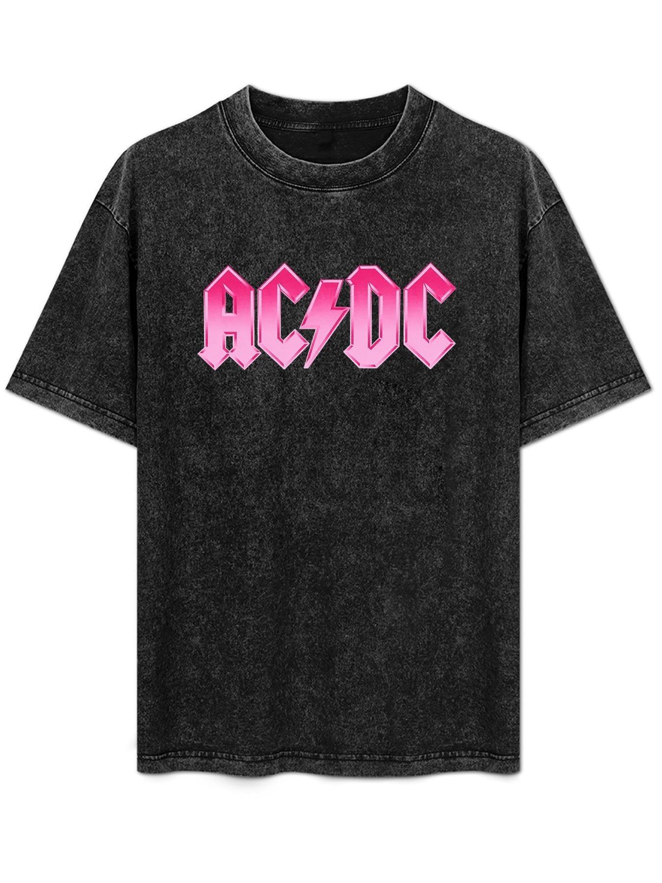 AC/DC Pink Logo Graphic T-Shirt