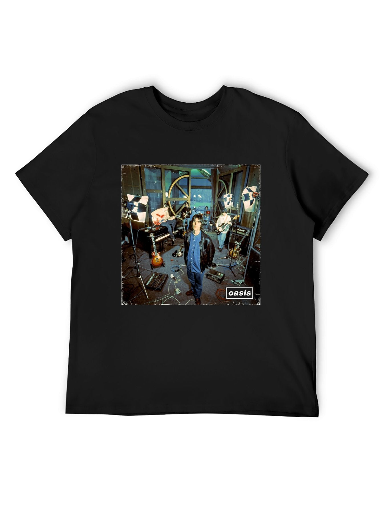 Oasis Studio Session Photo Graphic T-Shirt