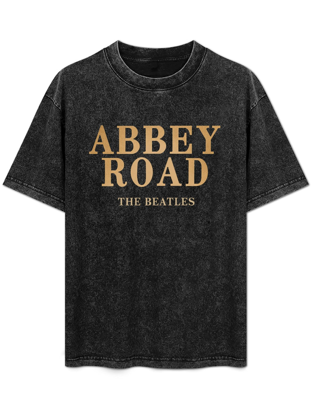 The Beatles Abbey Road Gold Typography Graphic T-Shirt