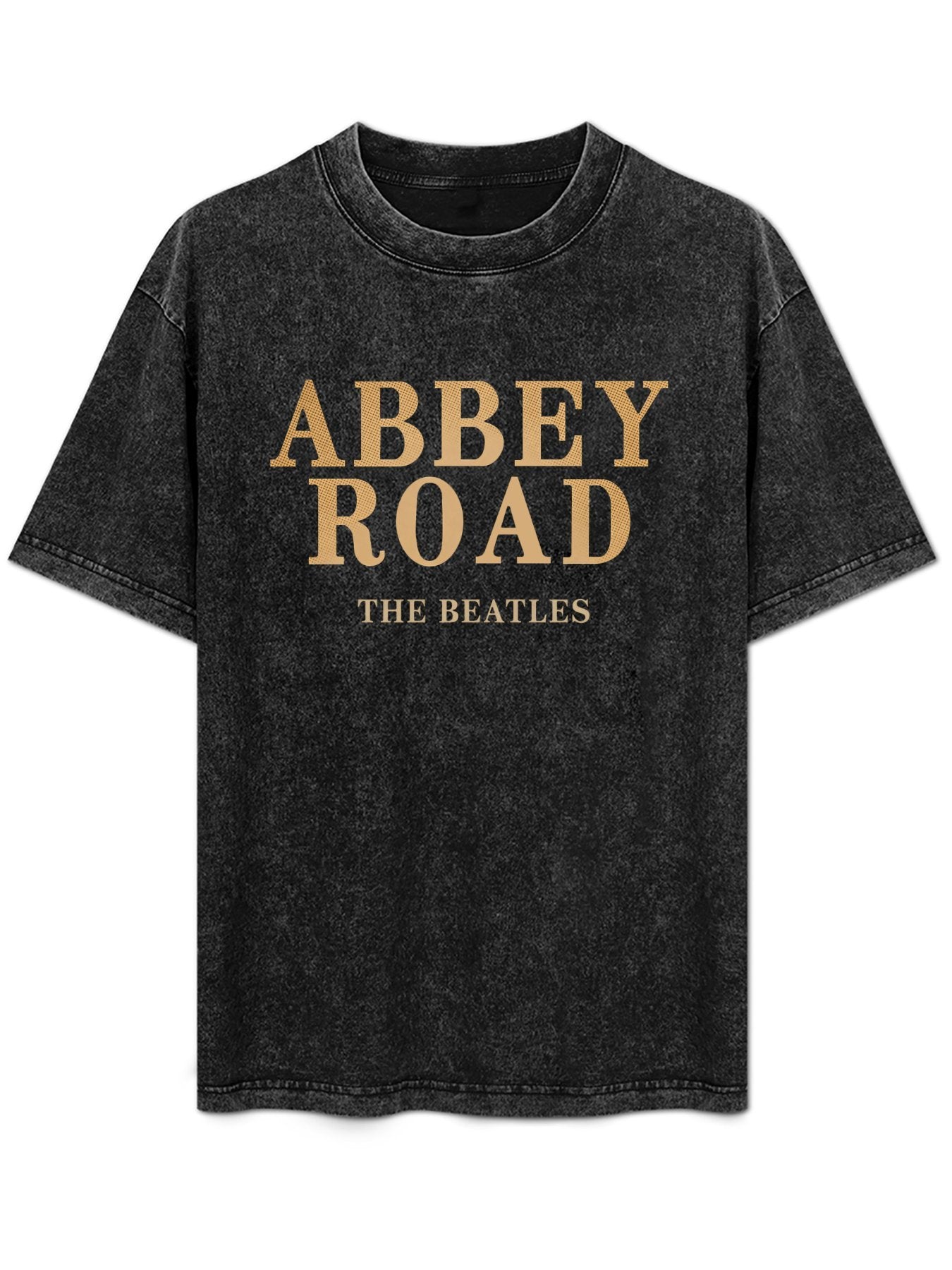 The Beatles Abbey Road Gold Typography Graphic T-Shirt