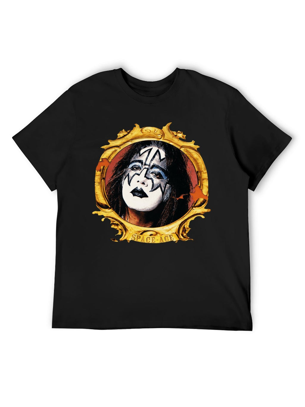 KISS Space Ace Portrait Glam Rock T-Shirt