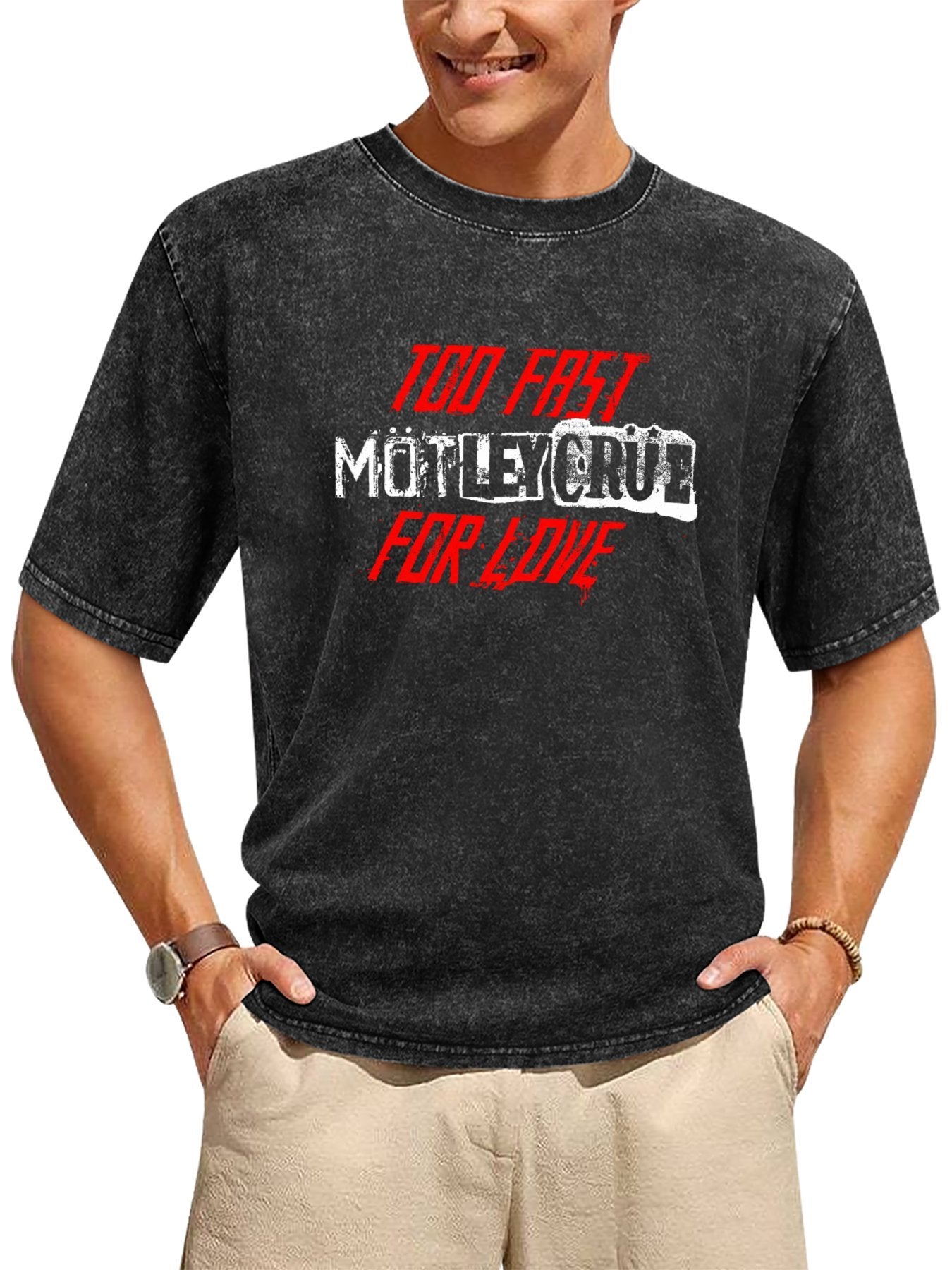 Mötley Crüe Too Fast for Love Logo Graphic T-Shirt Secondary image