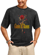 Vintage Washed Guns N' Roses Thorn Rose Graphic T-Shirt