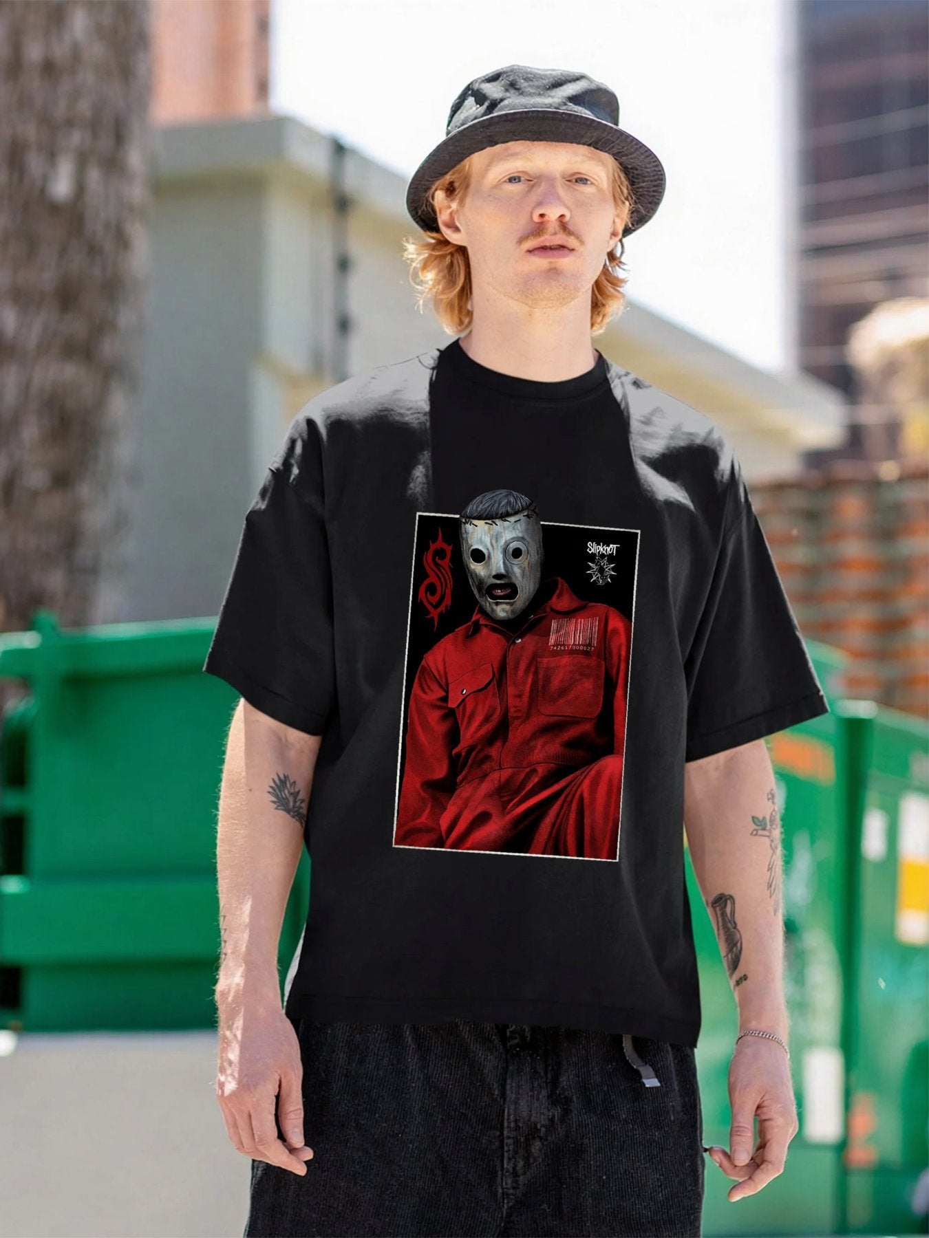 Slipknot Masked Figure Dark Stage Graphic T-Shirt