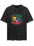 Good Luck Graffiti Smile Vintage Washed T-Shirt