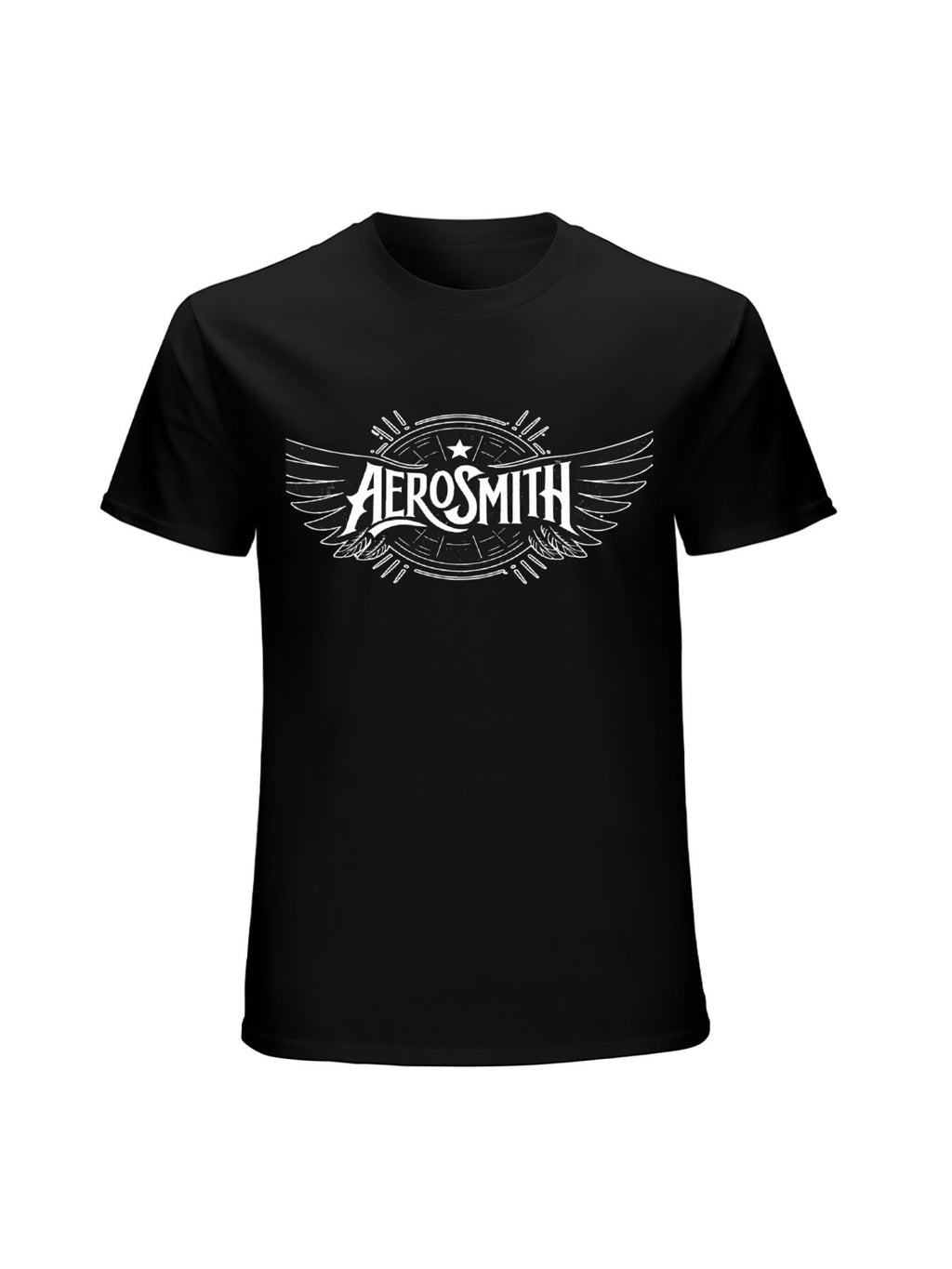 Aerosmith Winged Logo Minimalist Rock T-Shirt