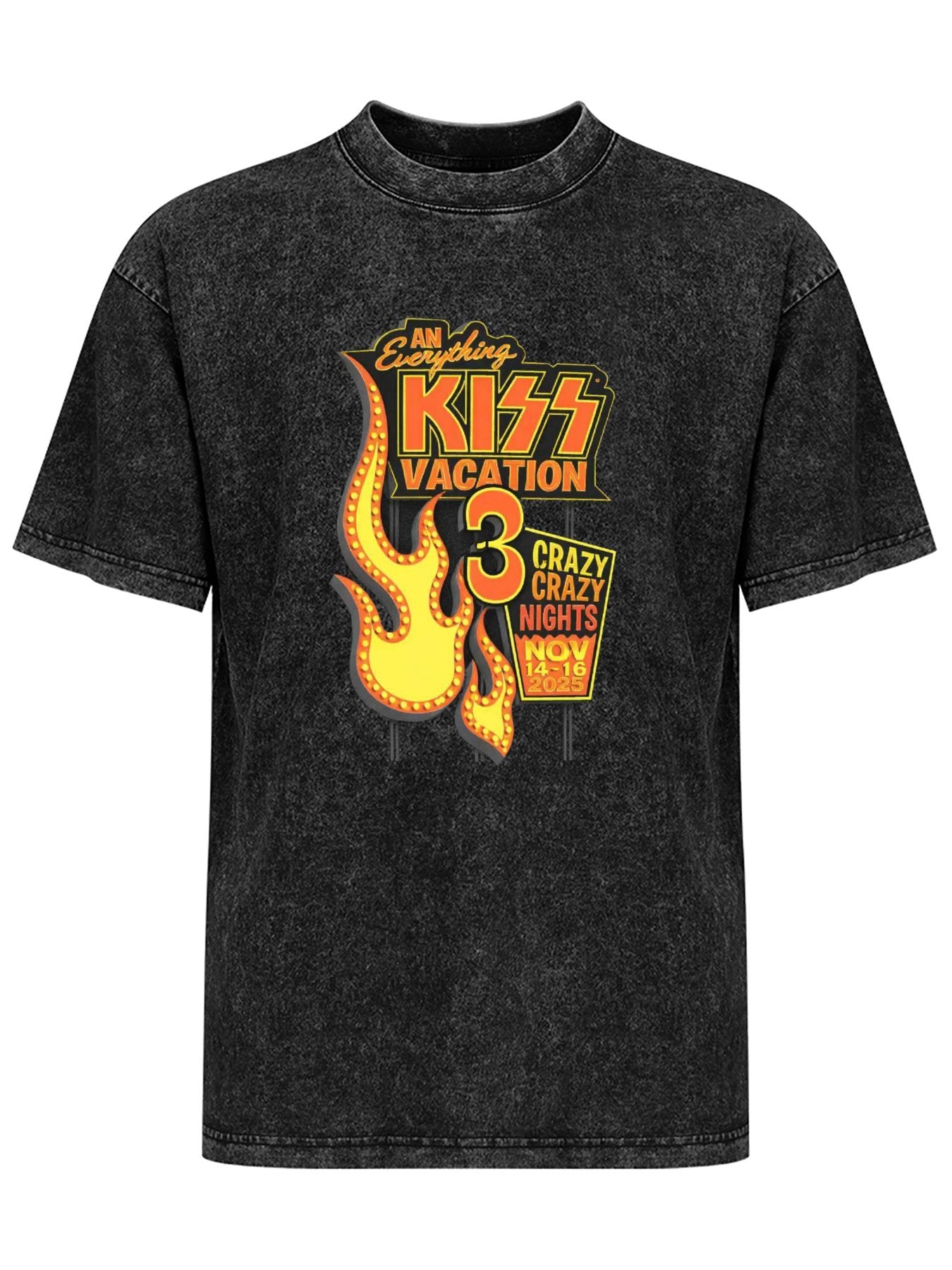 KISS Vacation 3 Crazy Crazy Nights 2025 Graphic T-Shirt