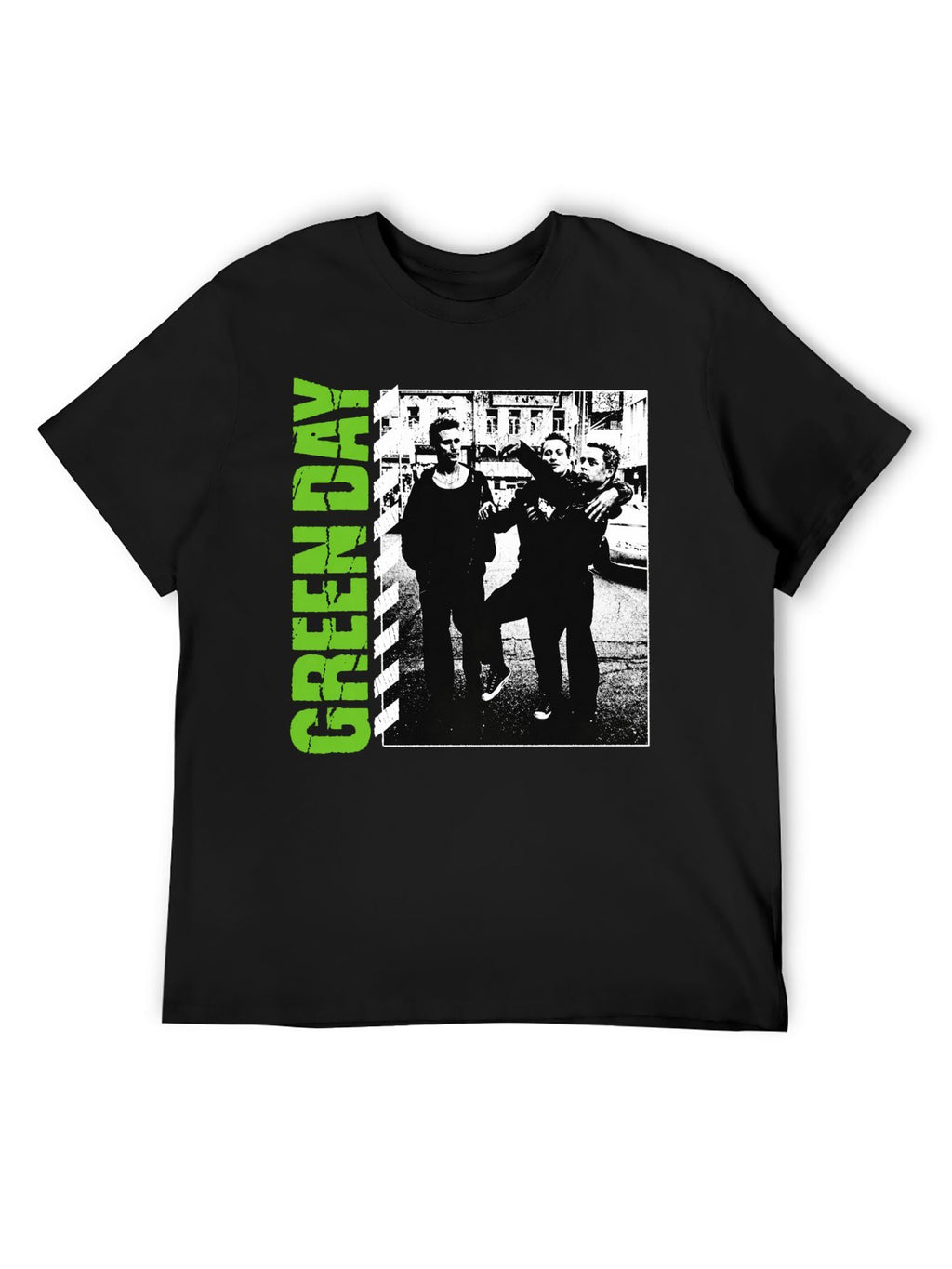 Green Day Band Photo Street Punk Graphic T-Shirt