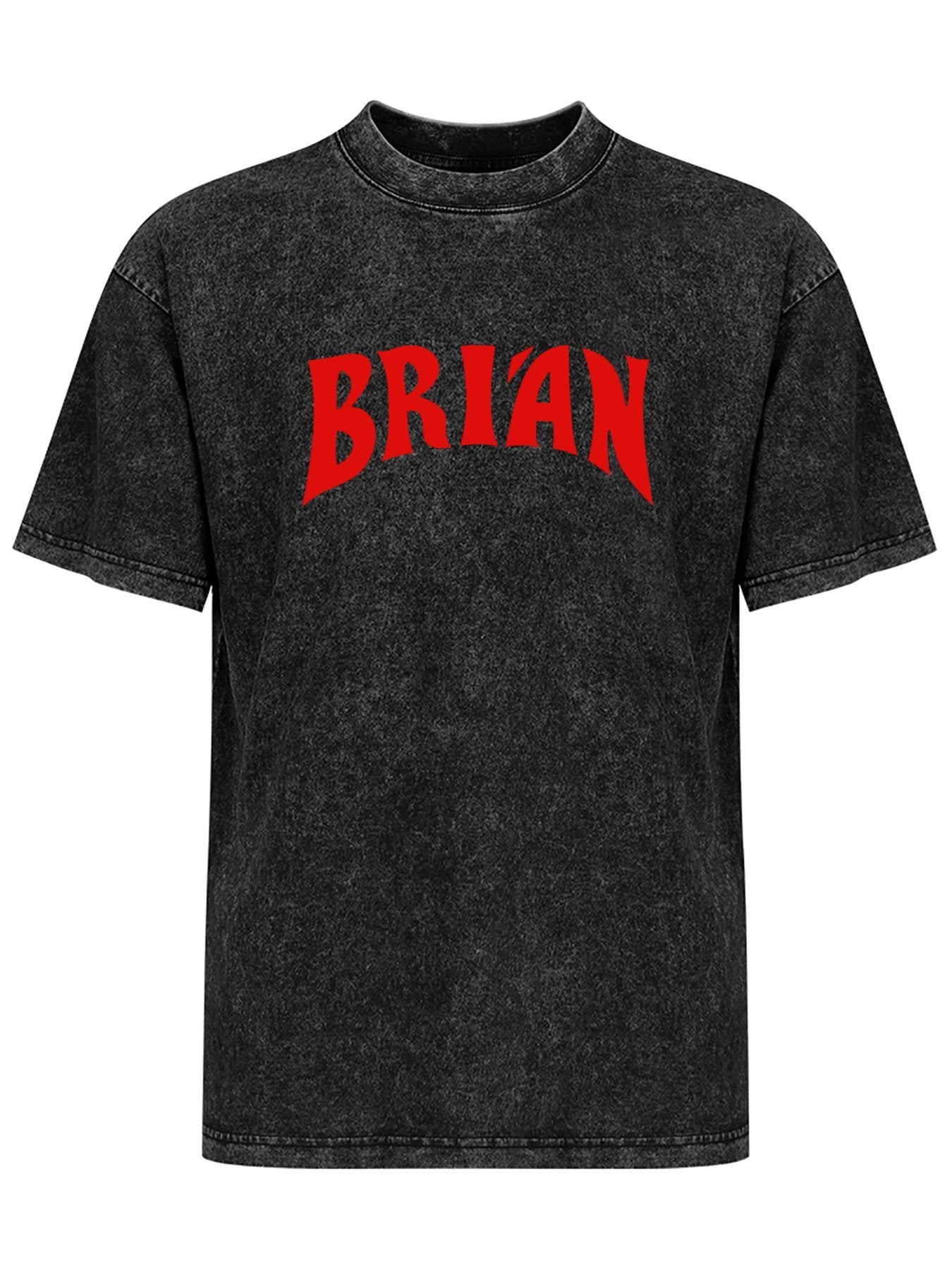Brian May Red Name Logo Graphic T-Shirt