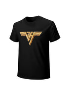 Van Halen Winged Gold Logo Classic Hard Rock T-Shirt