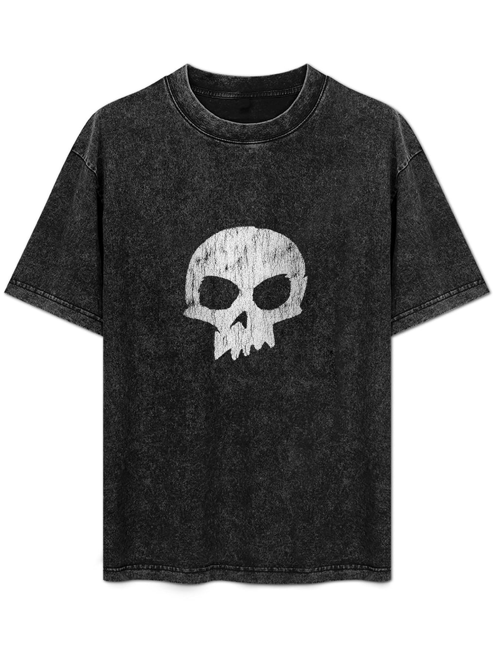 Skull Graphic Washed T-Shirt