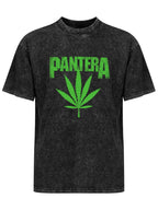 Pantera Green Leaf Graphic T-Shirt