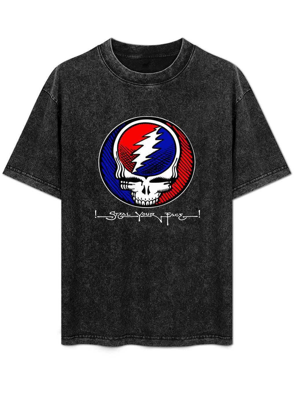 Vintage Washed Grateful Dead Steal Your Face Graphic T-Shirt