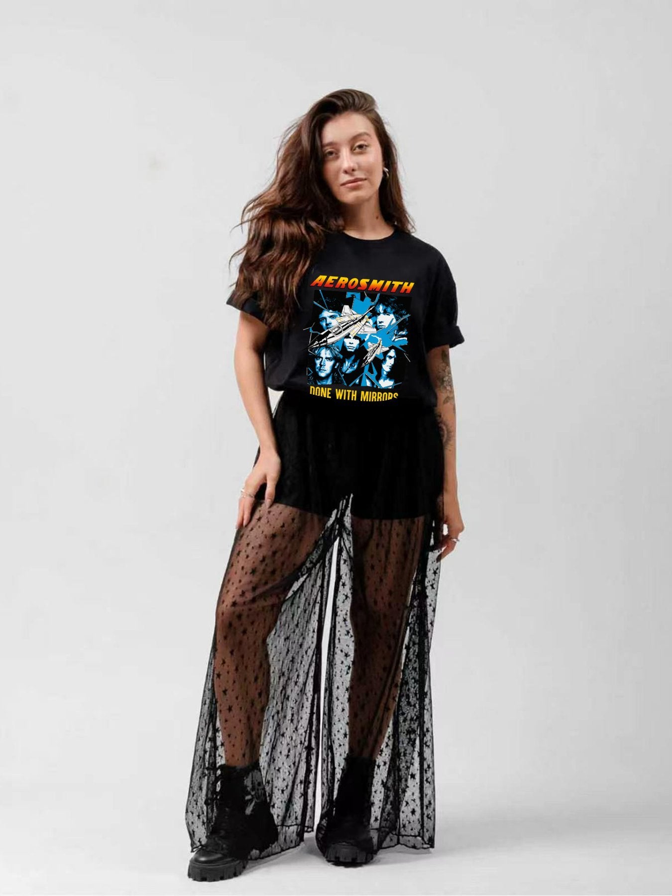 Aerosmith Jet Portrait Vintage Graphic T-Shirt