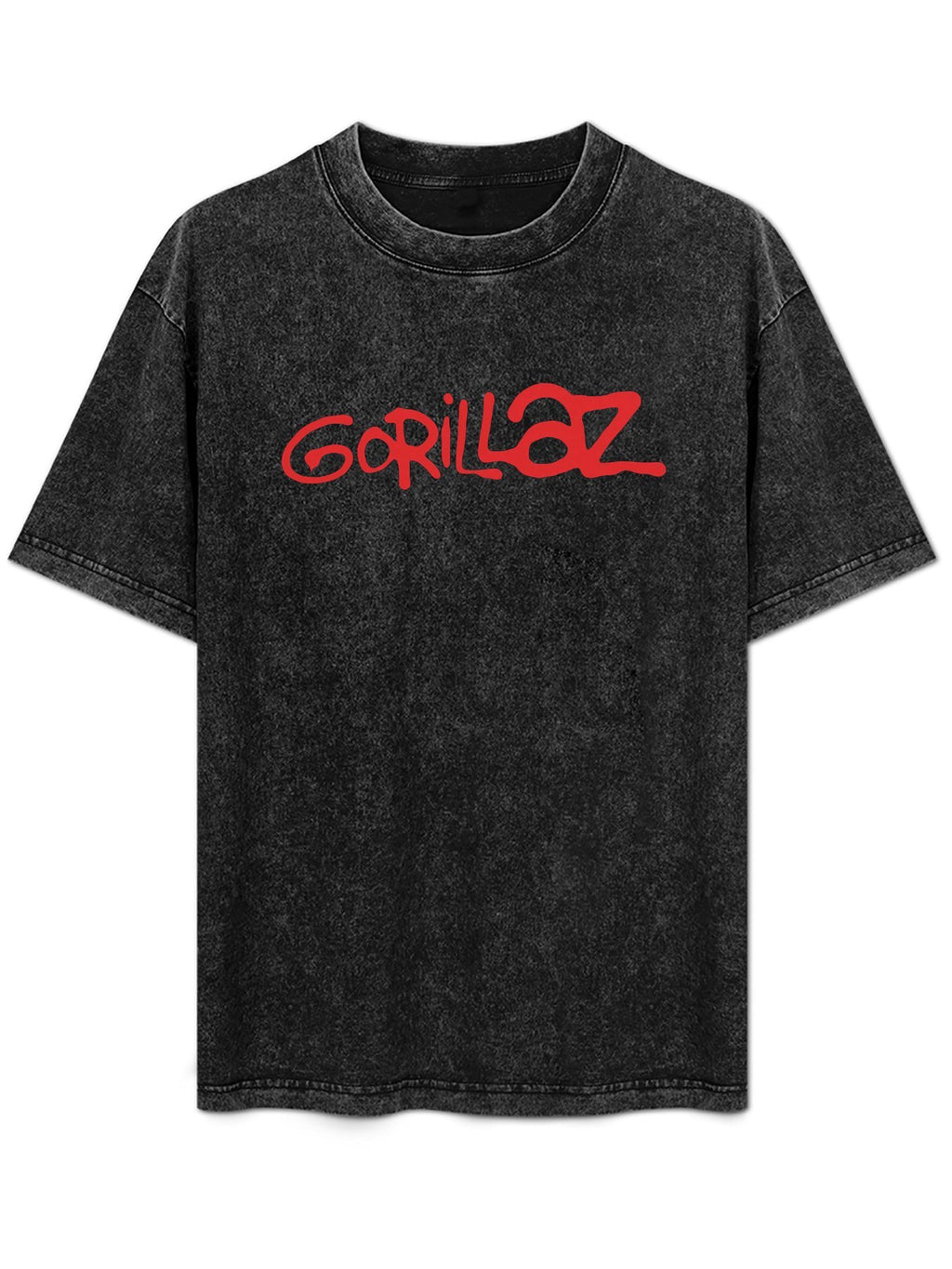 Vintage Washed Gorillaz Red Logo Graphic T-Shirt