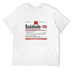 Quaalude 300 Vintage Label Graphic White T-Shirt