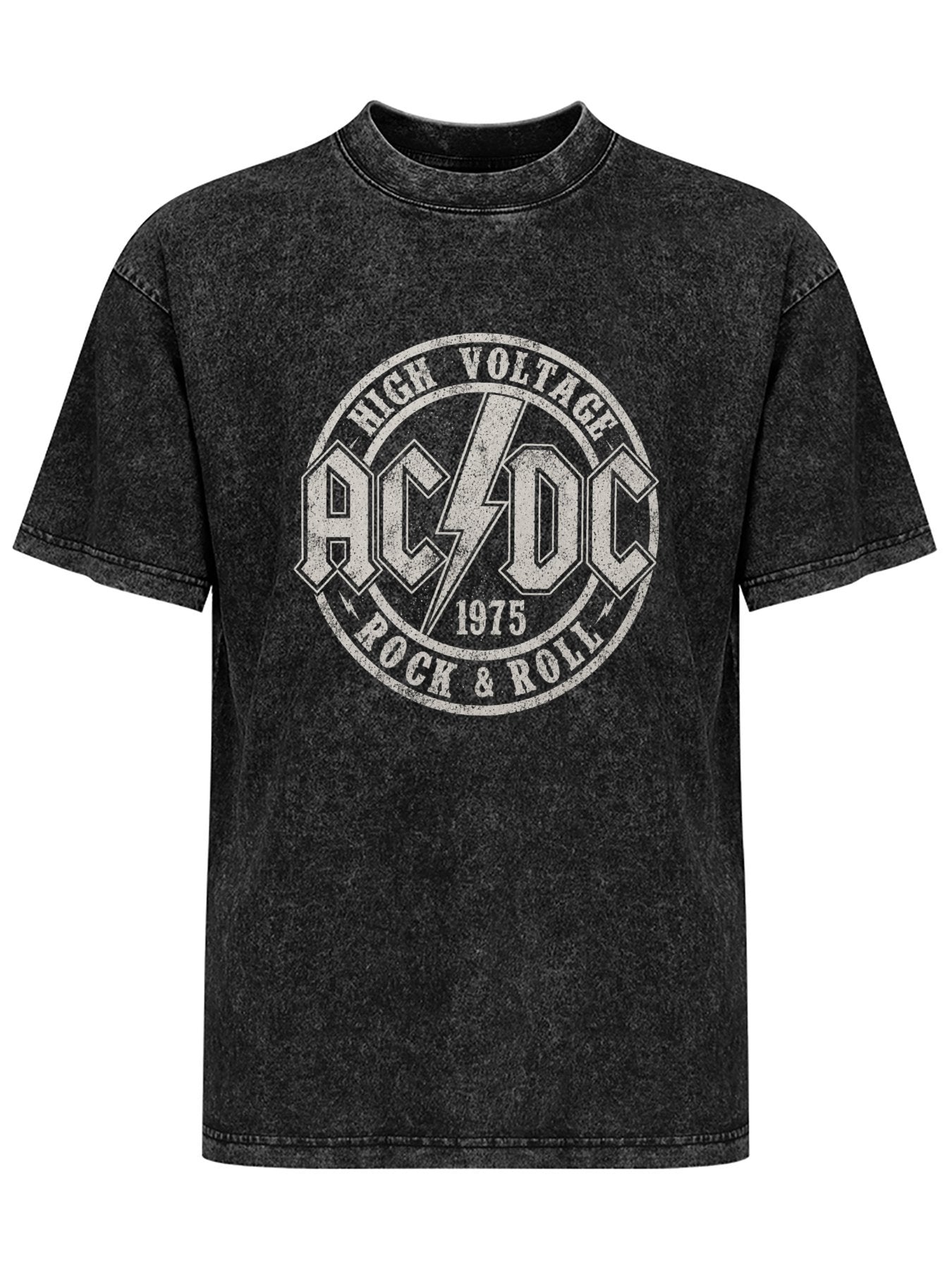 AC/DC High Voltage 1975 Rock & Roll Graphic T-Shirt
