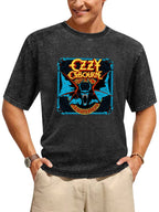 Vintage Washed Ozzy Osbourne Bat Graphic T-Shirt