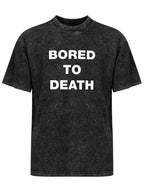 Blink-182 Bored to Death Text Graphic T-Shirt