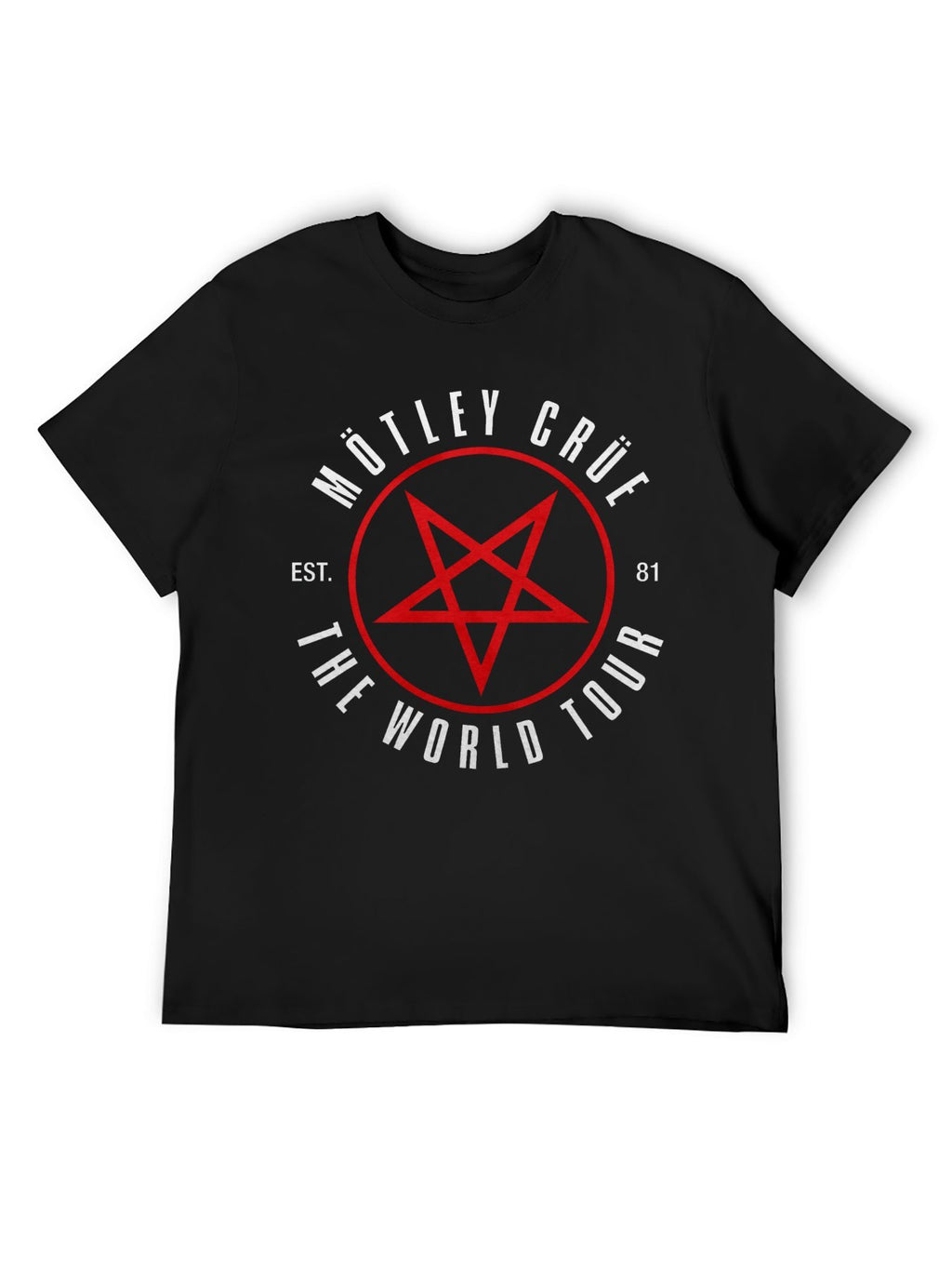 Mötley Crüe The World Tour Pentagram Graphic T-Shirt