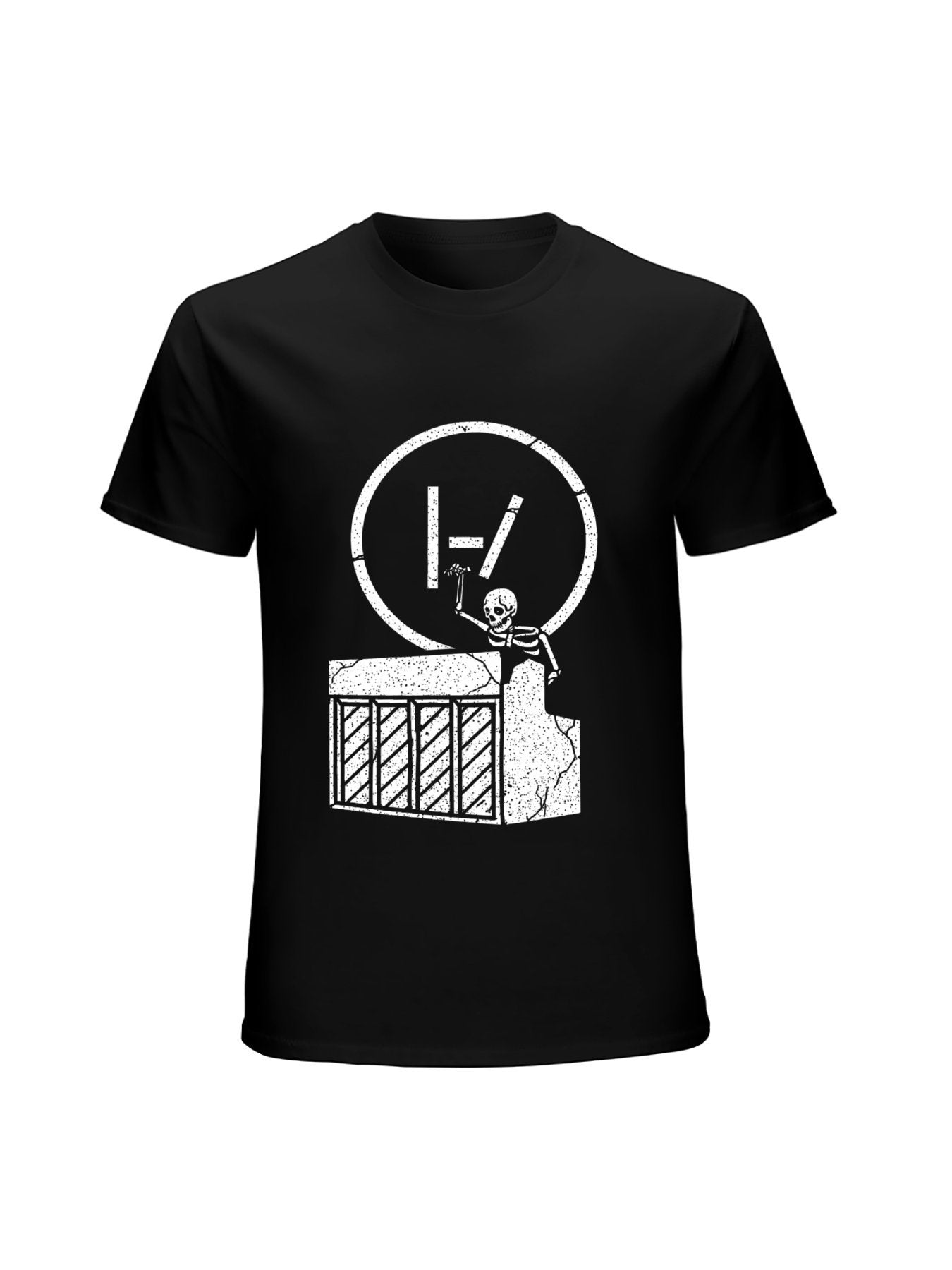 Twenty One Pilots Skeleton Piano Minimalist T-Shirt