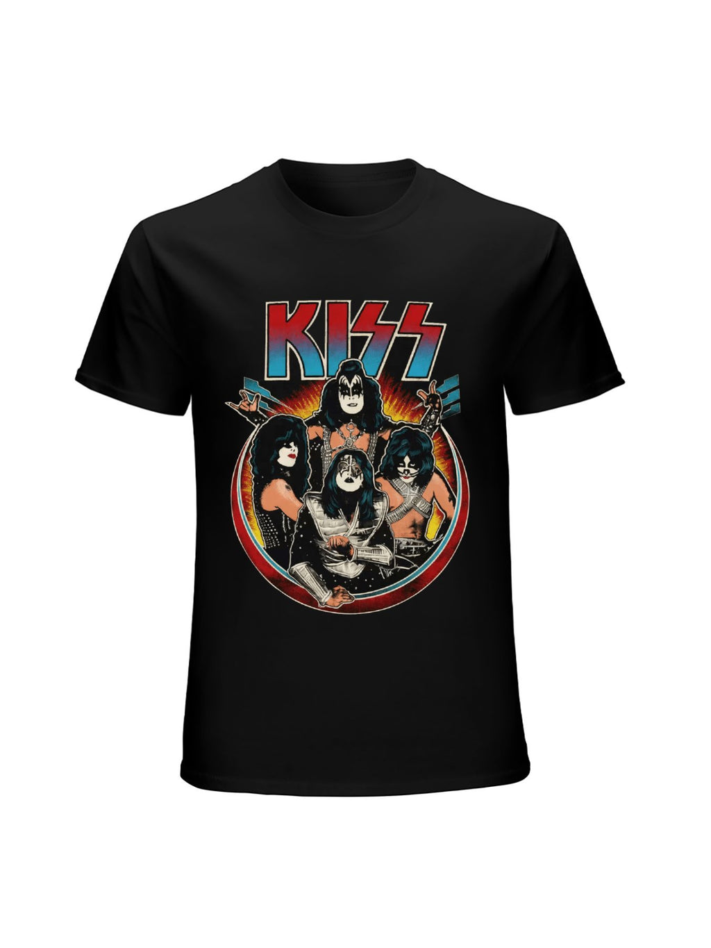KISS Retro Band Portrait Graphic T-Shirt