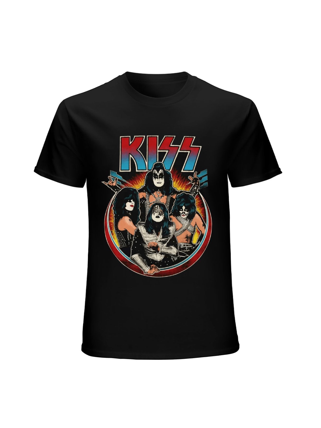 KISS Retro Band Portrait Graphic T-Shirt