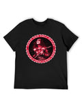 KISS Rock and Roll Over Red Circle Graphic T-Shirt