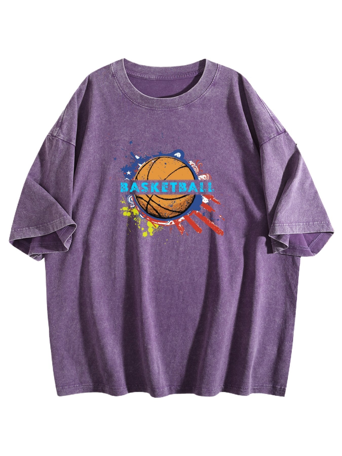 Basketball Graphic Washed T-Shirt