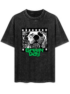 Green Day Bulldog Film Strip Graphic T-Shirt