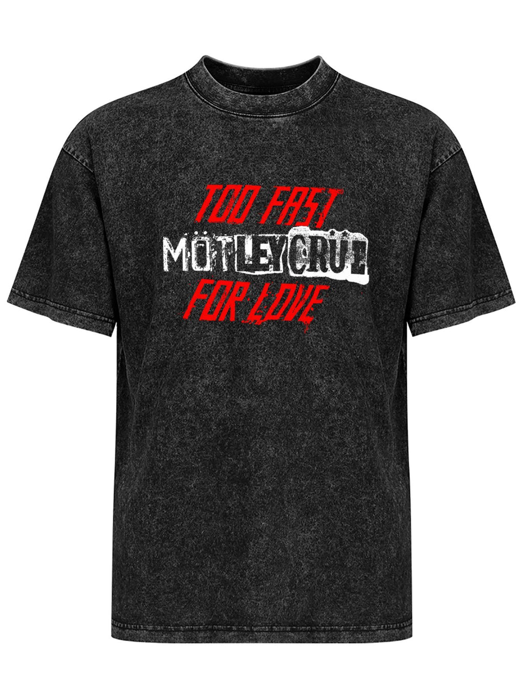 Mötley Crüe Too Fast for Love Logo Graphic T-Shirt