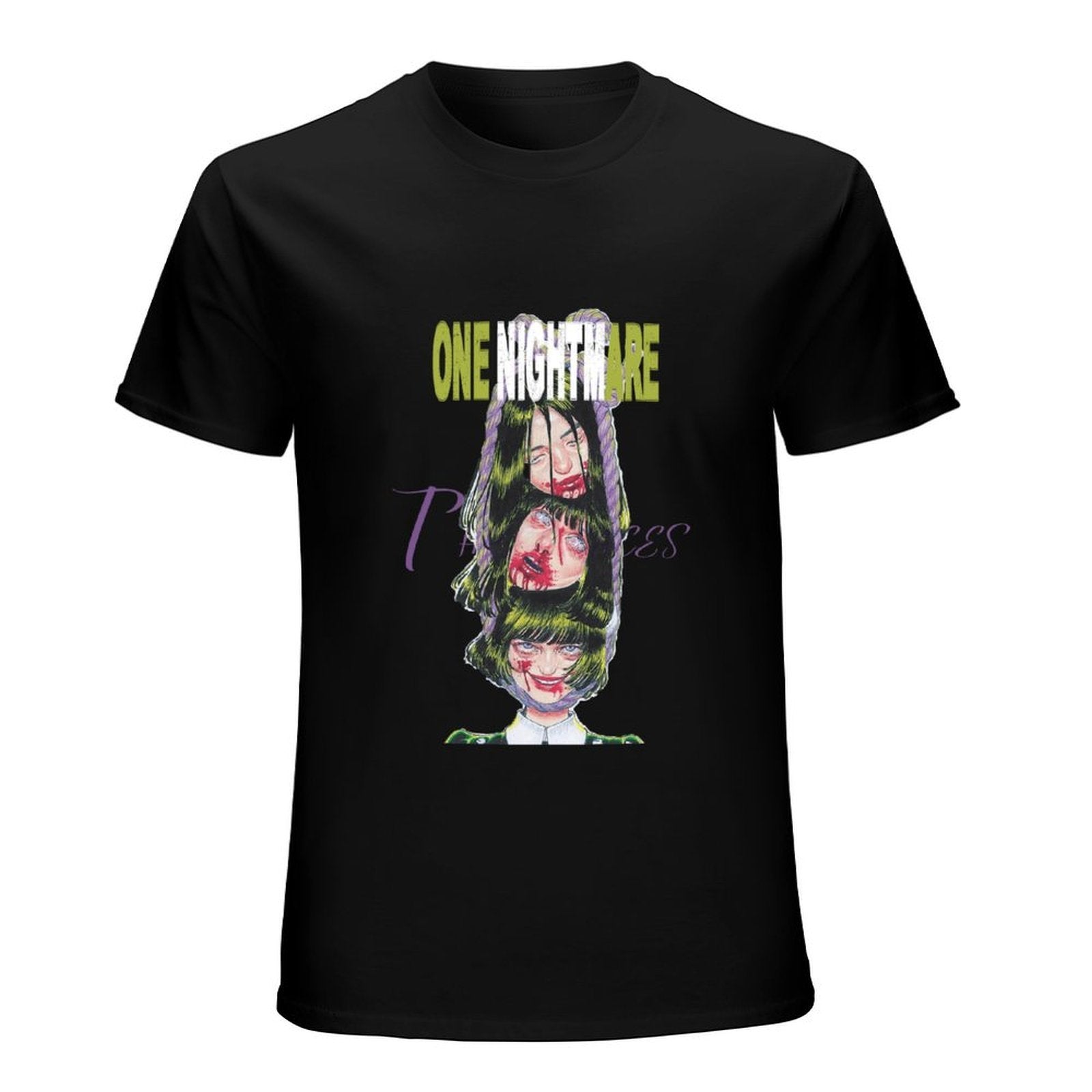 One Nightmare Horror Graphic Black T-Shirt