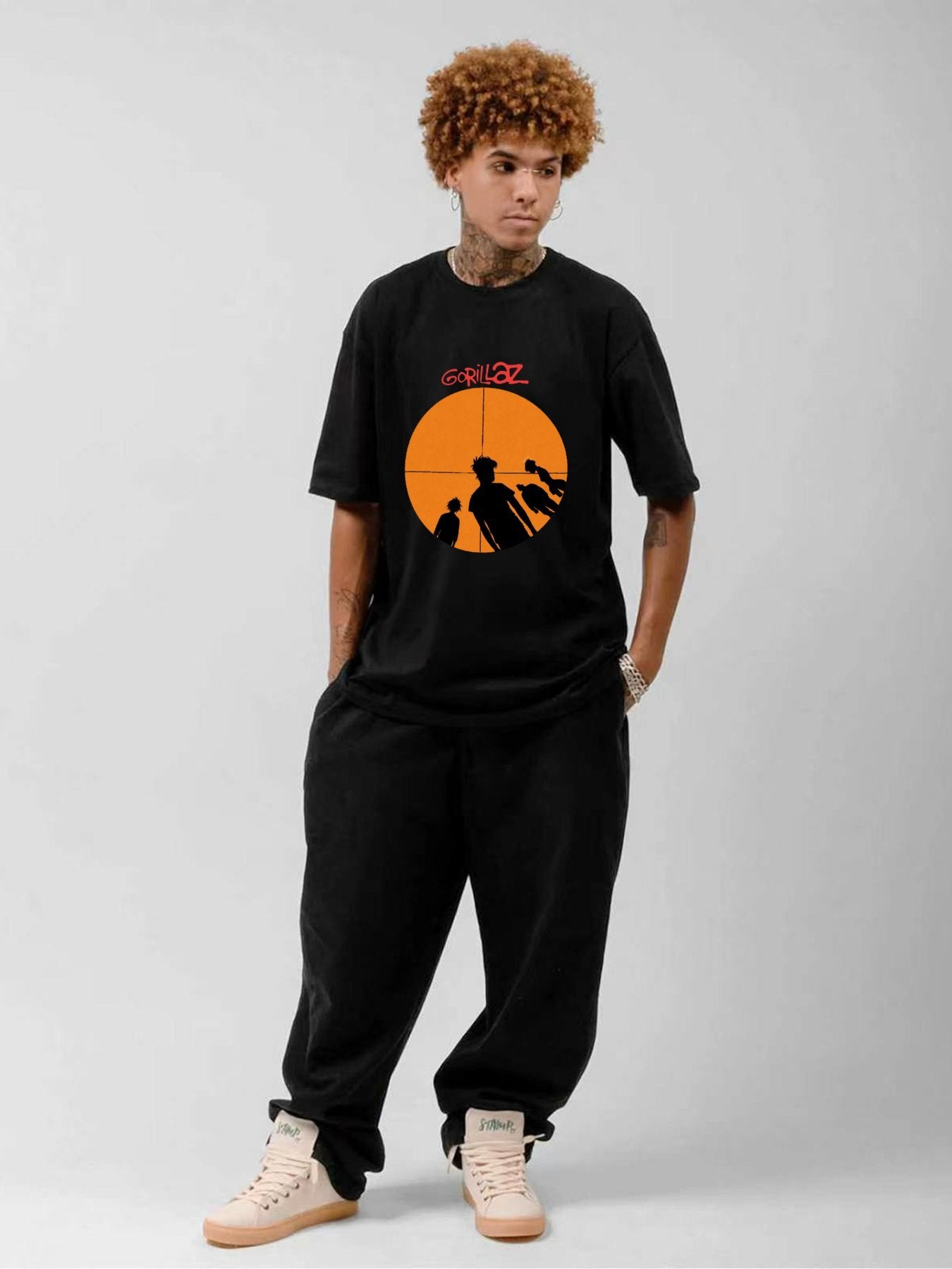 Gorillaz Retro Silhouette Design Tee