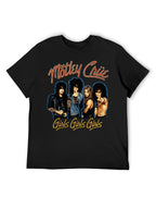 Mötley Crüe Girls Girls Girls Band Photo Graphic T-Shirt