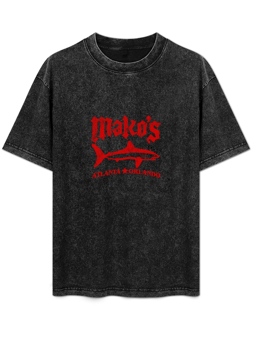 Mako's Shark Graphic Washed T-Shirt