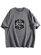 Paris Ritz Hotel Crest Graphic Washed T-Shirt