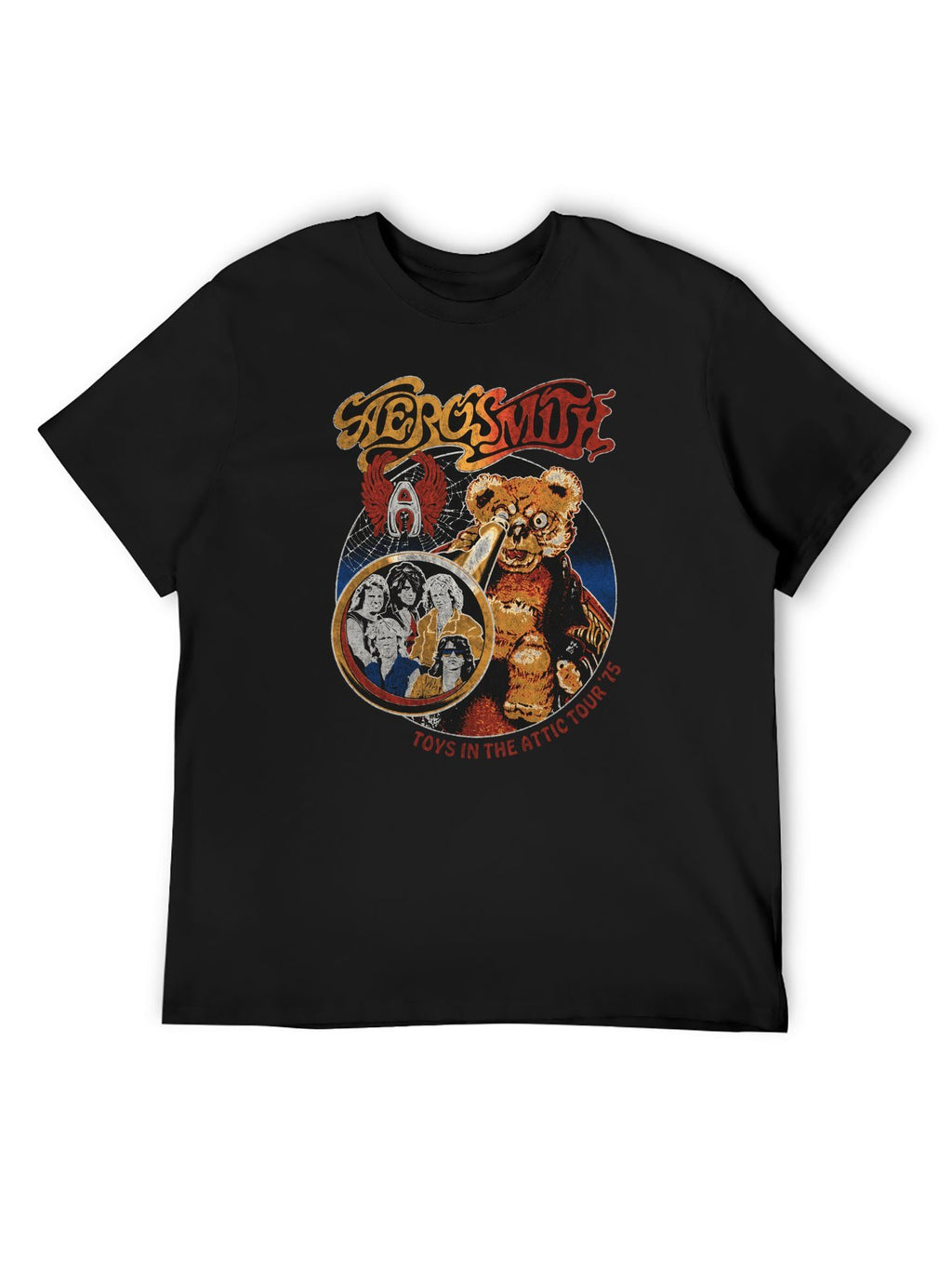 Aerosmith Teddy Bear Band Portrait Tour Graphic T-Shirt