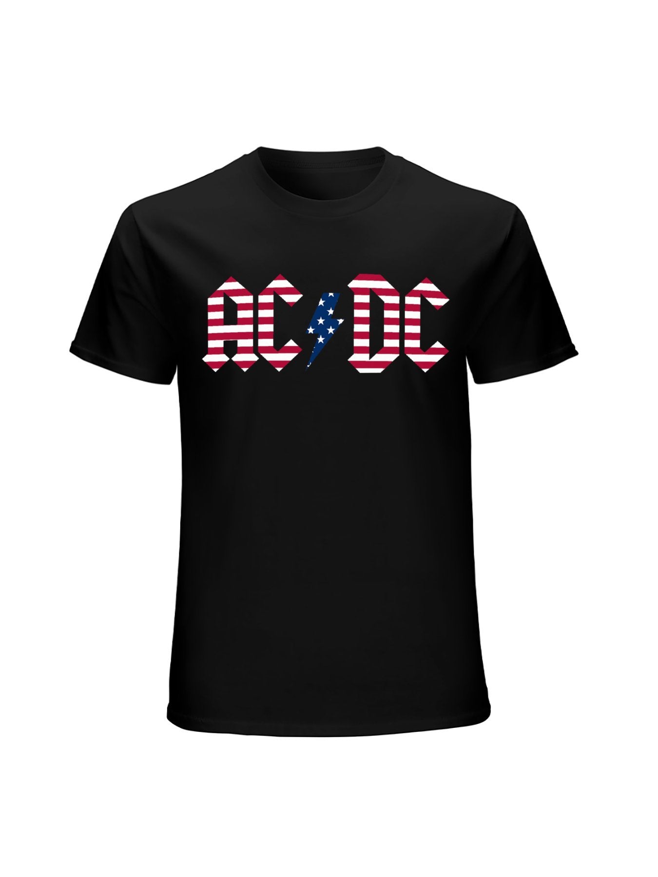 AC/DC American Flag Logo Graphic T-Shirt