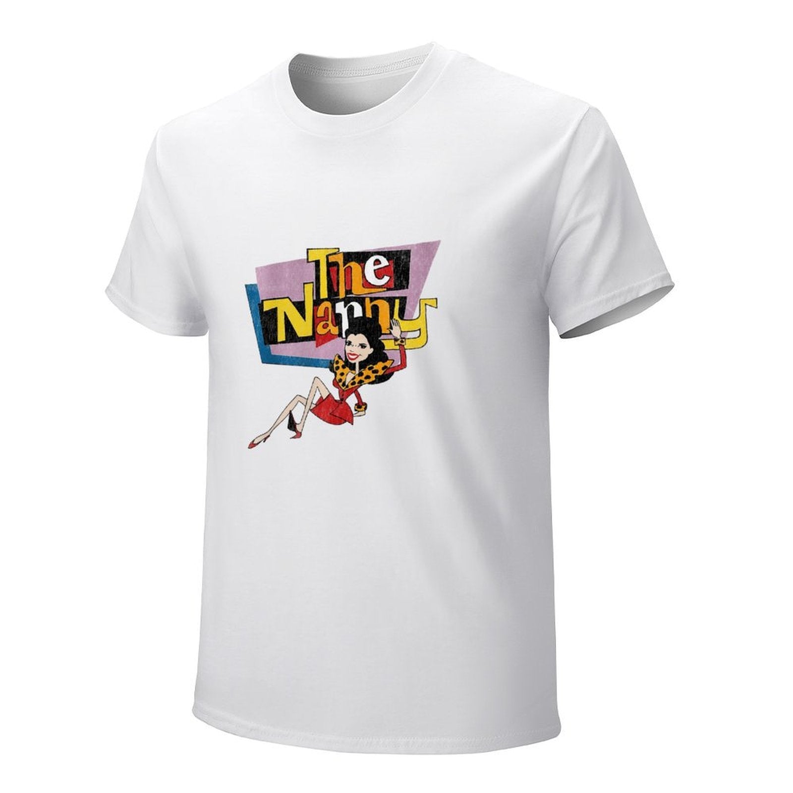 The Nanny Cartoon Graphic White T-Shirt