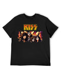 KISS Band Portrait Logo Graphic T-Shirt
