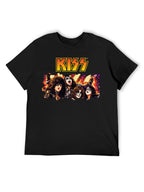 KISS Band Portrait Logo Graphic T-Shirt