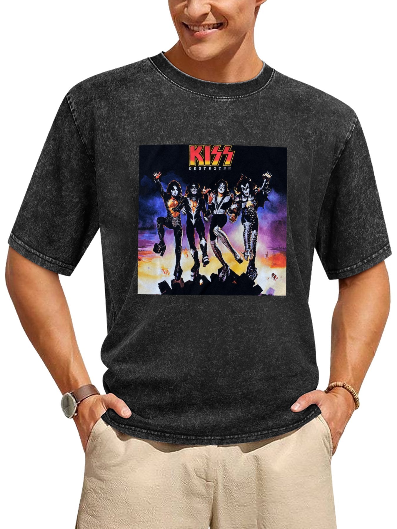 KISS Destroyer Album Cover Graphic T-Shirt Secondary image
