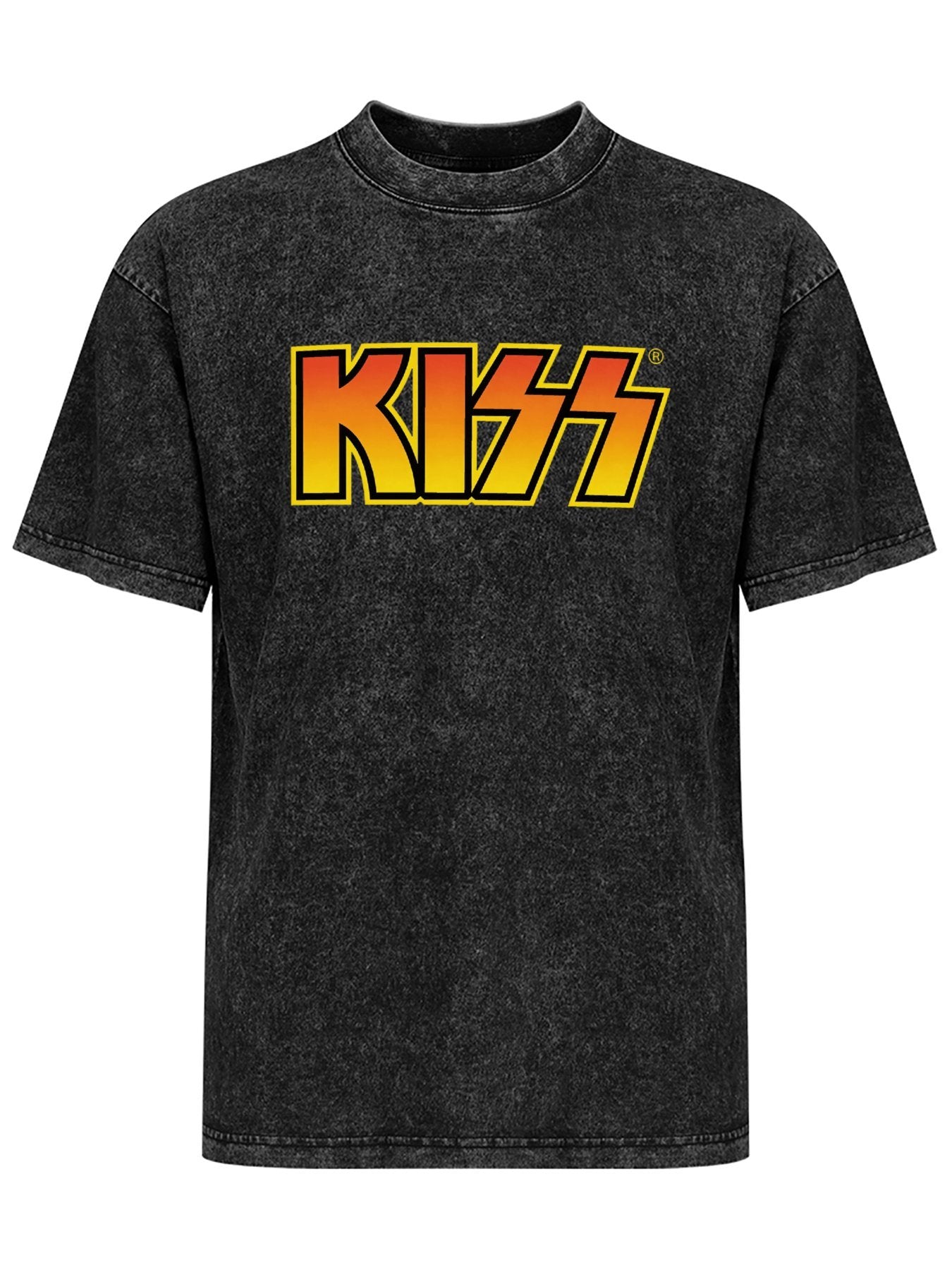 KISS Orange Gradient Logo Graphic T-Shirt