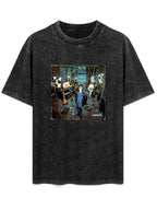 Oasis Recording Studio Band Portrait Graphic T-Shirt