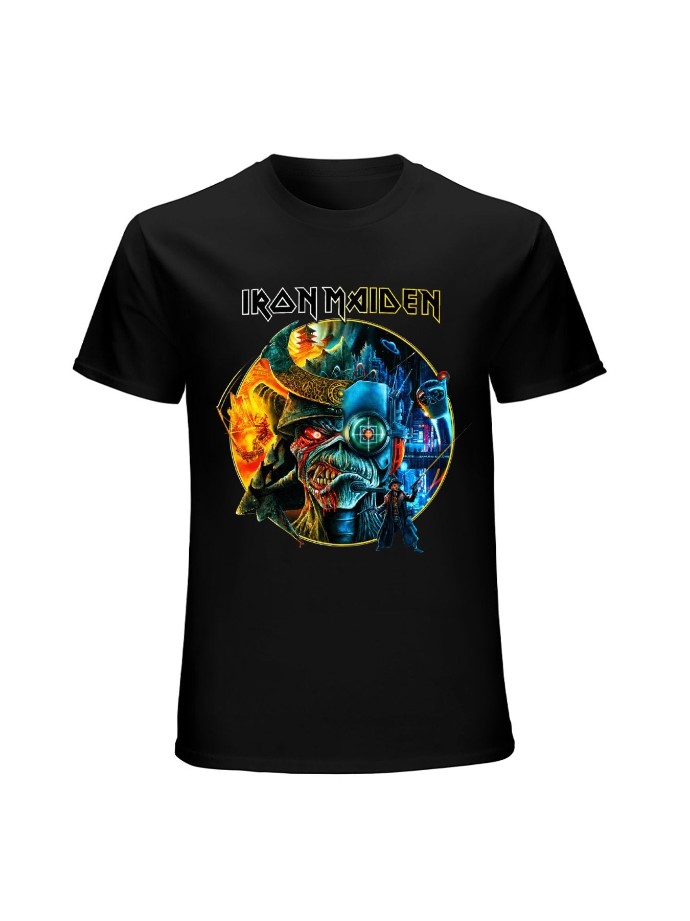 Iron Maiden Cyborg Samurai Eddie Graphic T-Shirt