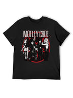Mötley Crüe Live Band Portrait Graphic T-Shirt