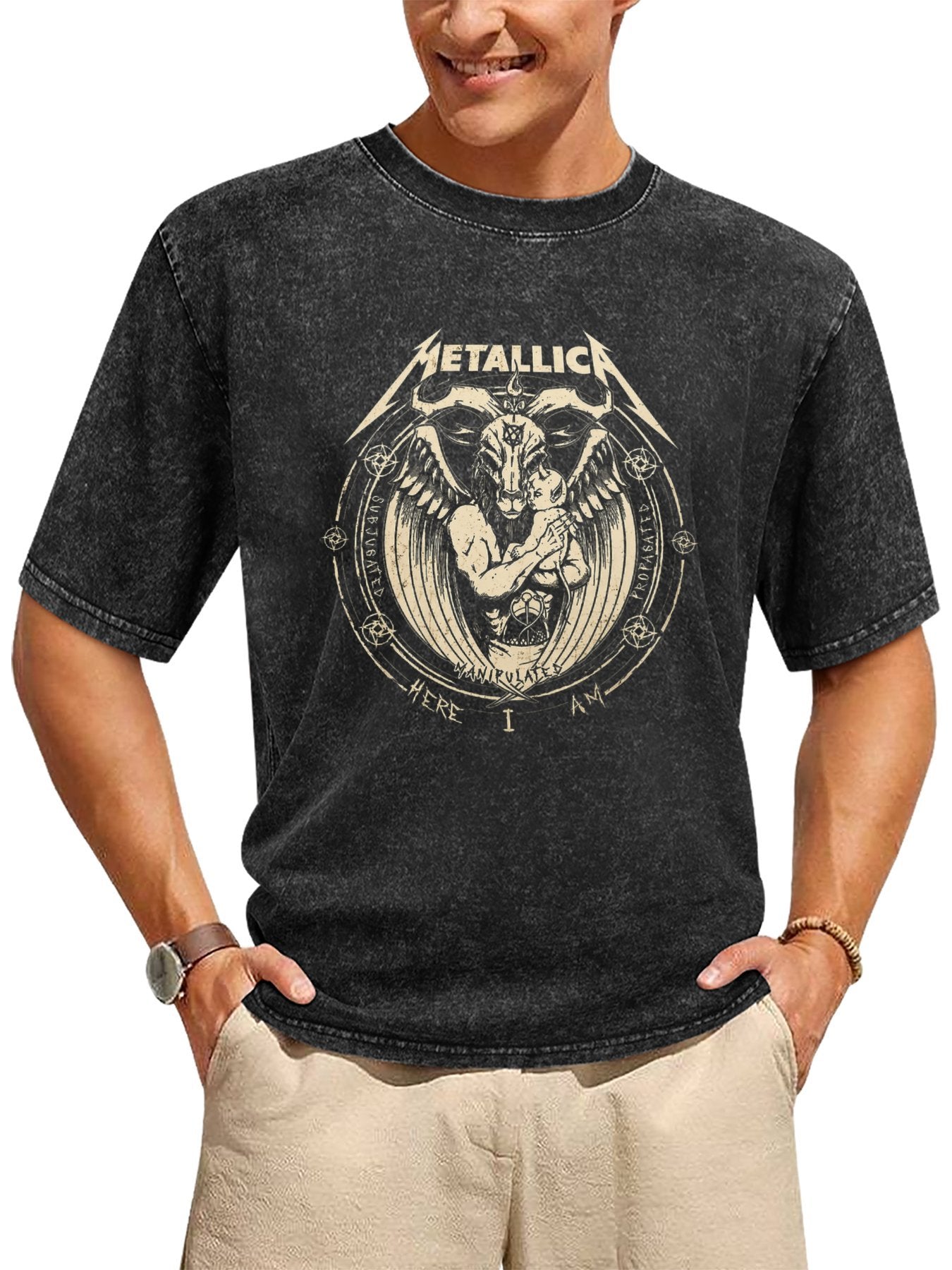Metallica Winged Skull Graphic T-Shirt Secondary image