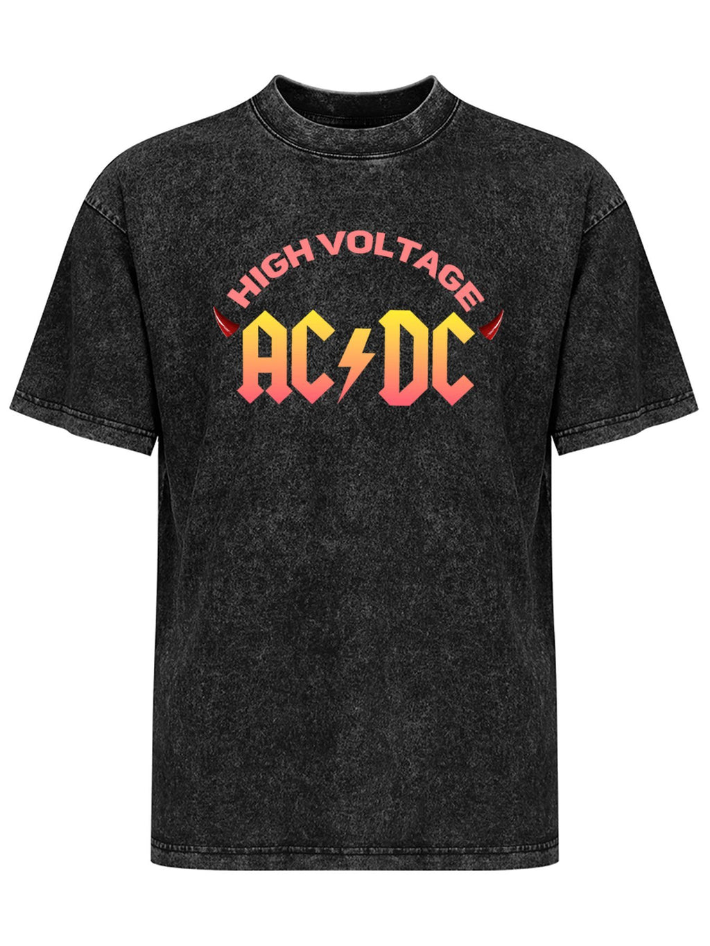 Vintage Washed AC/DC High Voltage Graphic T-Shirt